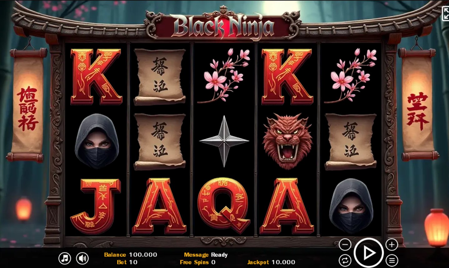 Play the Black Ninja free slot game online